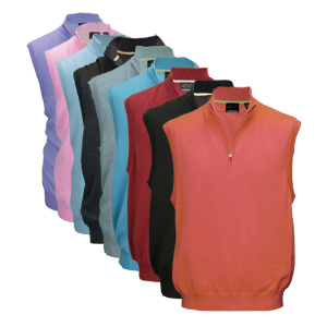 Greg Norman Lined Pima 1/4 Zip Vest